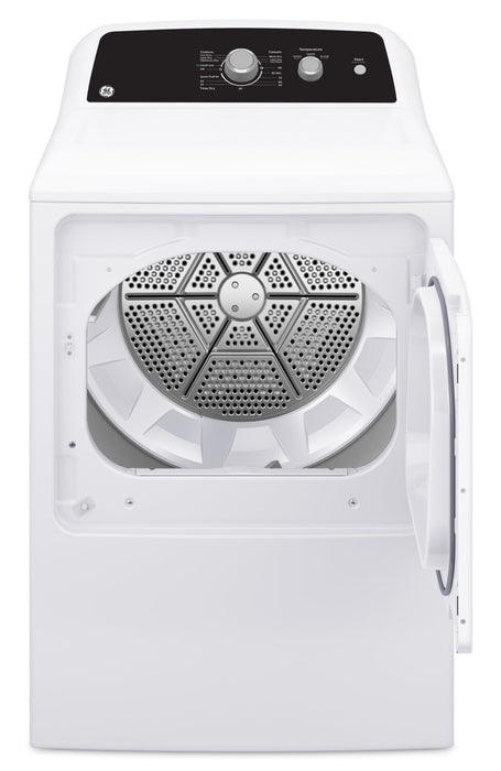 Laveuse à chargement par le haut de 4,4 pi3 et sécheuse électrique de 6,2 pi3 de GE avec cycle SaniFresh