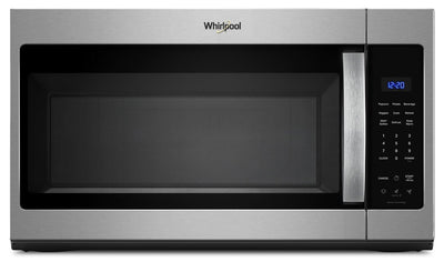 Whirlpool 1.9 Cu. Ft. Over the Range Microwave with Sensor Cooking –  Stainless Steel - YWMMS3230SZ | Four à micro-ondes à hotte intégrée Whirlpool de 1,9 pi³ avec cuisson par capteur - acier inoxydable  - YWMMS3230SZ
