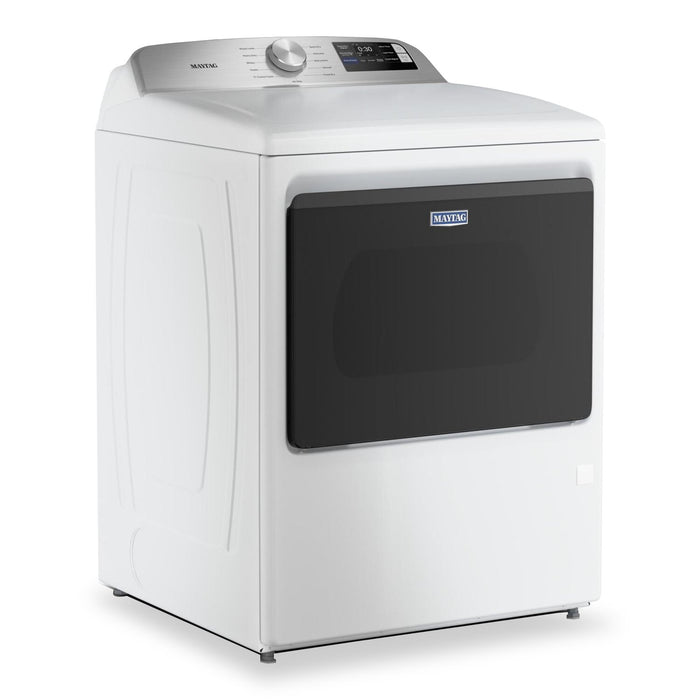 Sécheuse à gaz Maytag à chargement par le haut de 7,4 pi3 avec détection d’humidité avancée - blanche - MGD6205RW