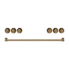 Ensemble de poignées et de boutons Thor Kitchen bronze brossé pour cuisinière de 36 po - CKA-RG36-BRZ