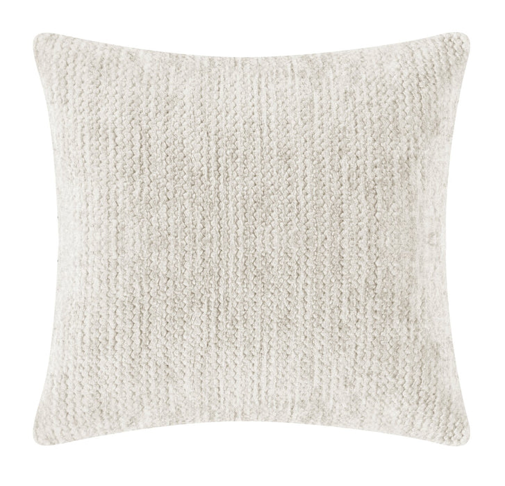 Sofa sectionnel modulaire Lounge 4 pièces en chenille avec pouf - beige 