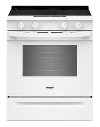  Cuisinière intelligente électrique Whirlpool de 5,3 pi3 et de 30 po avec mode sans préchauffage - blanche - YWSES3330TW
