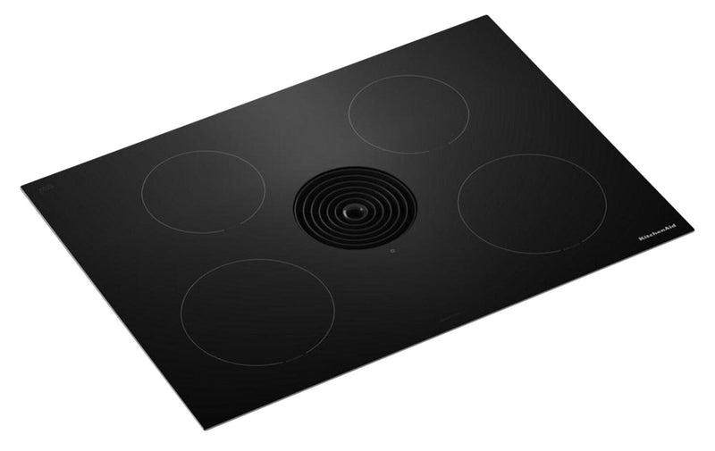 Surface de cuisson à induction NextGen de KitchenAid de 30 po à aspiration descendante avec 4 zones de cuisson - noire - KCID930SBL