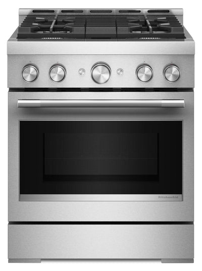 KitchenAid 4.1 Cu. Ft. Gas Range with No Preheat Air Fry Mode – Stainless Steel - KFGS930SSS | Cuisinière à gaz KitchenAid de 4,1 pi3 avec mode de friture à air sans préchauffage - acier inoxydable - KFGS930SSS