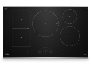 Surface de cuisson à induction Whirlpool de 36 po à 5 éléments - acier inoxydable - WCIT7536SS