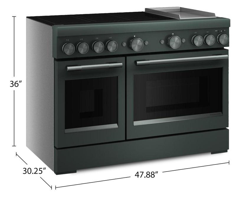 Cuisinière à induction amovible KitchenAid de 6,3 pi³ avec plaque chauffante - genièvre - KFID948SJP