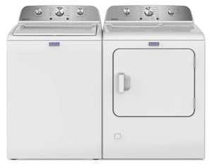 Laveuse à chargement par le haut de 4,8 pi3 et sécheuse électrique de 7,0 pi3 de Maytag - blanches - MATL4205