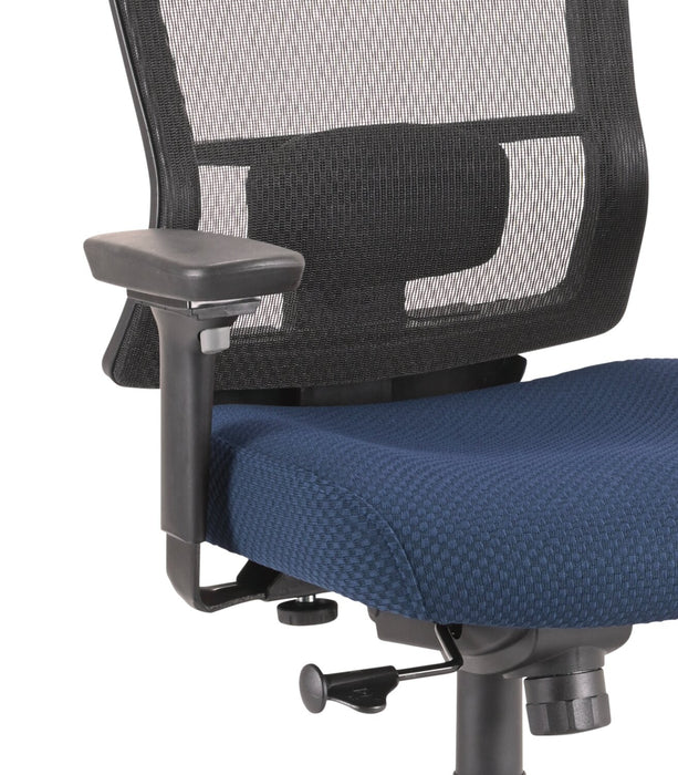 Chaise de bureau Remy de Tempur-Pedic de 26,8 po - bleu marine avec dossier à mailles