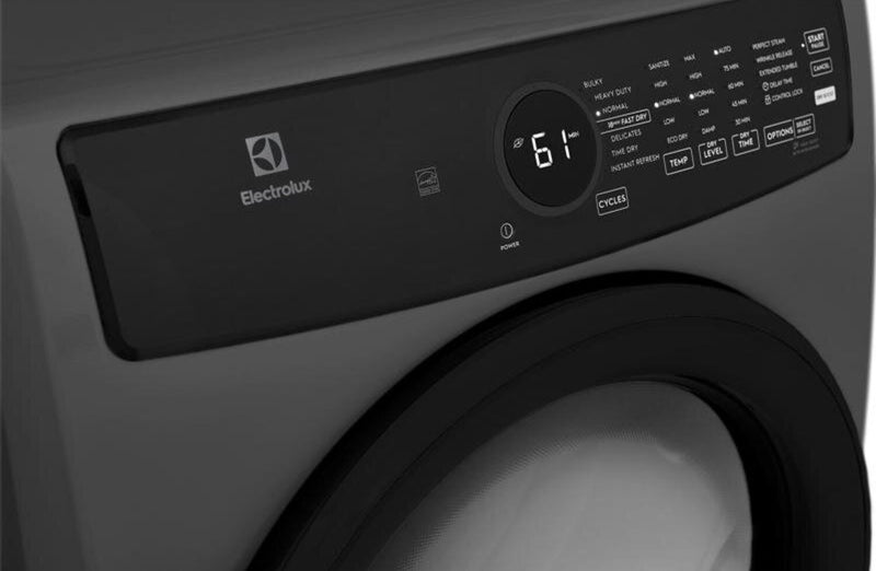 Sécheuse électrique Electrolux de 8 pi3 – Titane - superposable - ELFE743CAG
