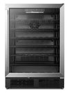 Refroidisseur hybride à boissons et à vin Hisense de 5,4 pi3 pour 54 bouteilles avec porte réversible - noir - HWS054B1ASD