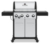Gril à gaz naturel CrownMC S 440 en acier inoxydable de Broil King avec brûleur latéral - 865367