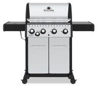 Gril à gaz naturel CrownMC S 440 en acier inoxydable de Broil King avec brûleur latéral - 865367