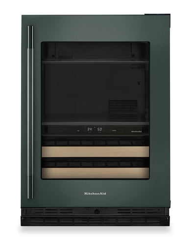 KitchenAid 24" Beverage Centre with Wood-Front Racks – Juniper - KUBR524SJP | Refroidisseur à boissons KitchenAid de 24 po avec grilles à devant en bois - genièvre - KUBR524SJP