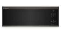 Four à micro-ondes à hotte intégrée intelligent à profil bas KitchenAid de 1,1 pi3 - minerai noir - YKMML550RBE