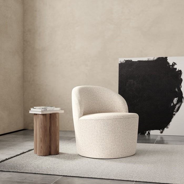 Fauteuil d’appoint Lexi de 28,35 po en tissu - beige