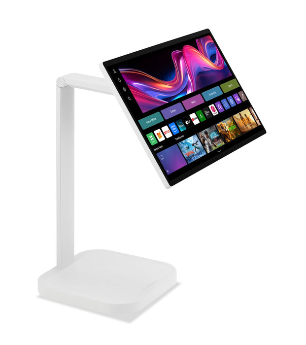 Moniteur intelligent IPS LG Swing UHD 4K de 32 po avec écran tactile et support à roulettes (32U889SA-W.ACC)