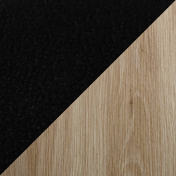 Ensemble de salle à manger Joss 5 pièces avec table et 4 chaises - rallonge papillon 63 po à 86,5 po (L), métal - naturel et noir
