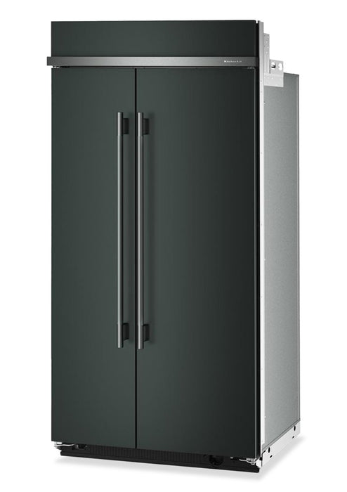Réfrigérateur encastré KitchenAid de 42 po et de 25,5 pi³ à compartiments juxtaposés avec intérieur platine – genièvre - KBSN742SJP