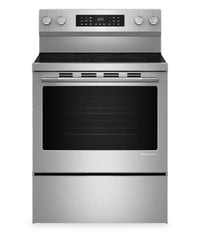  Cuisinière électrique KitchenAid de 5,3 pi3 et de 30 po avec modes de cuisson par convection - YKFES330TPS