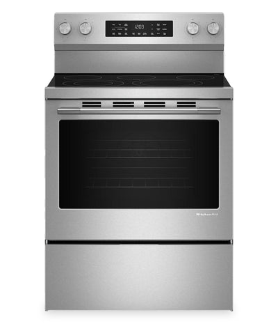 KitchenAid 30" 5.3 Cu. Ft. Electric Range with Convection Cooking Modes - YKFES330TPS | Cuisinière électrique KitchenAid de 5,3 pi3 et de 30 po avec modes de cuisson par convection - YKFES330TPS