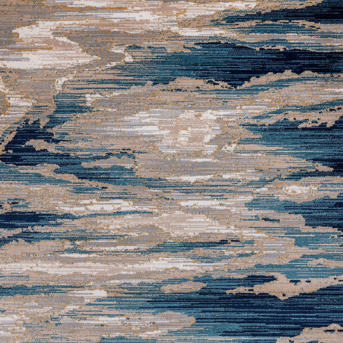 Carpette contemporaine Samantha multicolore - 6 pi 7 po x 9 pi 6 po 