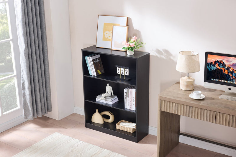 Bibliothèque William de 31,5 po à 2 tablettes - noire