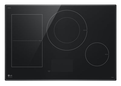 LG Studio 30" Smart Induction Cooktop with UltraHeat™ - Black - CBIS3018BE  | Surface de cuisson intelligente à induction LG Studio de 30 po avec UltraHeatMC - noire - CBIS3018BE