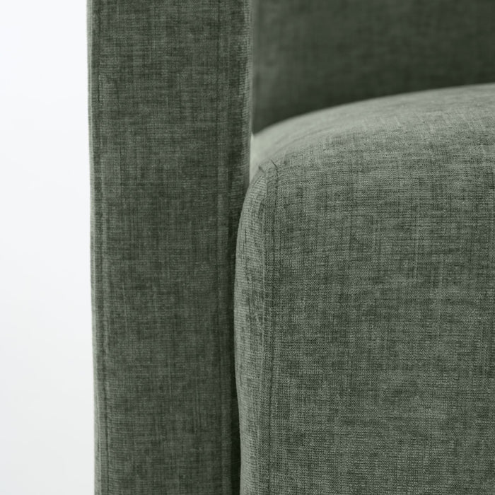 Fauteuil d’appoint Demi de 30 po d’apparence lin - vert