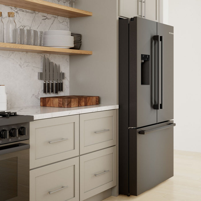 Réfrigérateur Bosch Série 500 de 36 po et de 26 pi3 à portes françaises - acier inoxydable noir - B36FD52SNB 