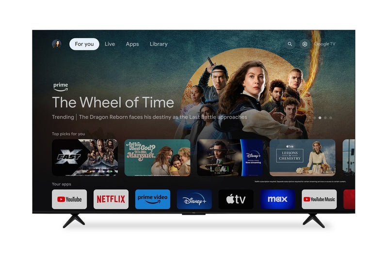 Téléviseur intelligent DEL TCL UHD 4K de 85 po à 60 Hz avec HDR Pro+ et Google TVMC (85S551G-CA)
