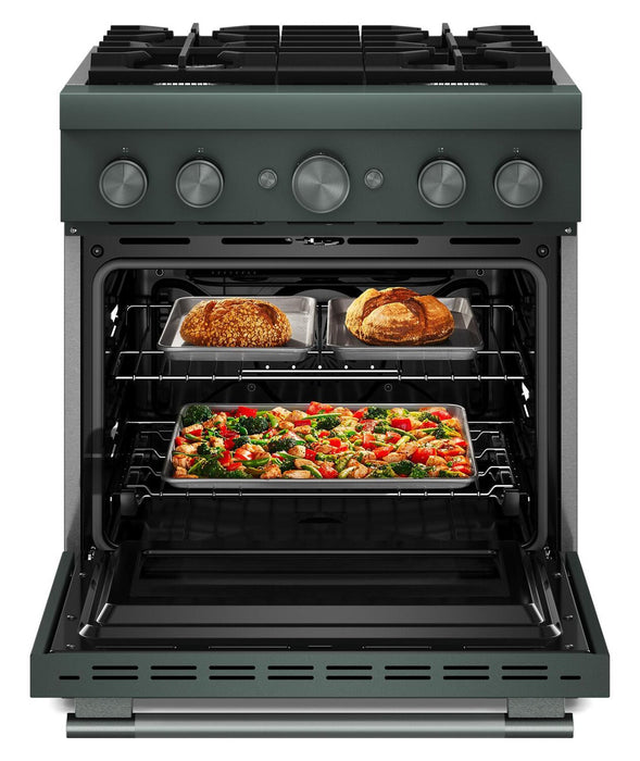Cuisinière hybride KitchenAid de 4,1 pi3 avec mode de friture à air sans préchauffage - genièvre - KFDS930SJP