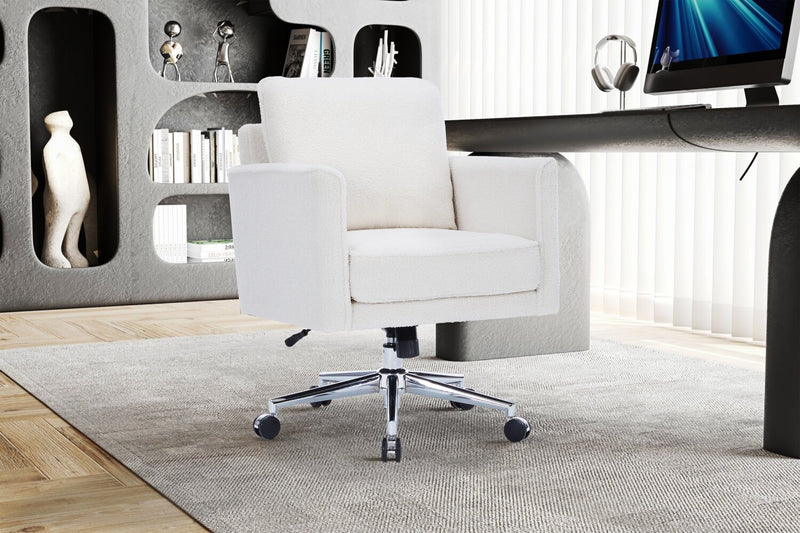 Chaise de bureau réglable Dove de Sealy de 26 po - ivoire 