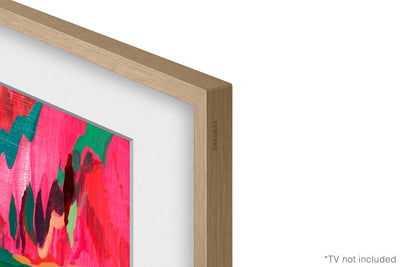 Samsung Customizable Bezel for 75" The Frame Pro TV - Modern Teak | Cadre décoratif personnalisable pour téléviseur The Frame Pro de 75 po de Samsung - teck moderne