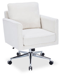  Chaise de bureau réglable Dove de Sealy de 26 po - ivoire  