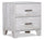 Table de nuit Arbor de 20,1 po (L) x 23,8 po (H) à 2 tiroirs - bois de grève blanc