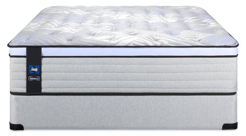 Ensemble matelas moelleux à Euro-plateau Strasbourg PosturepedicMD de série 800 de Sealy pour lit simple