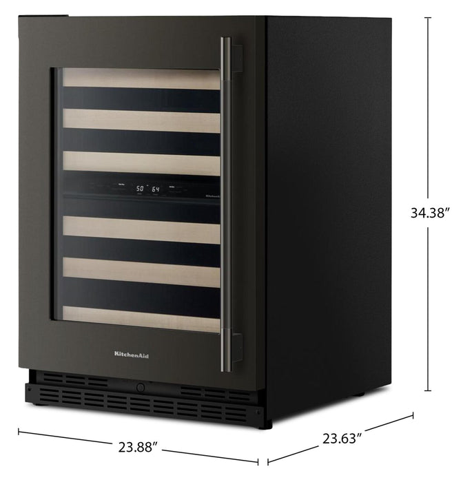 Cellier KitchenAid de 24 po sous le comptoir - minerai noir - KUWL524SBE