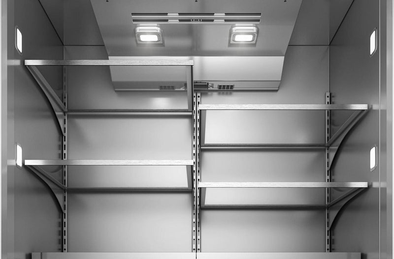 Réfrigérateur KitchenAid de 20,8 pi3 et de 36 po à portes françaises à congélateur inférieur - genièvre - KBFN536SJP