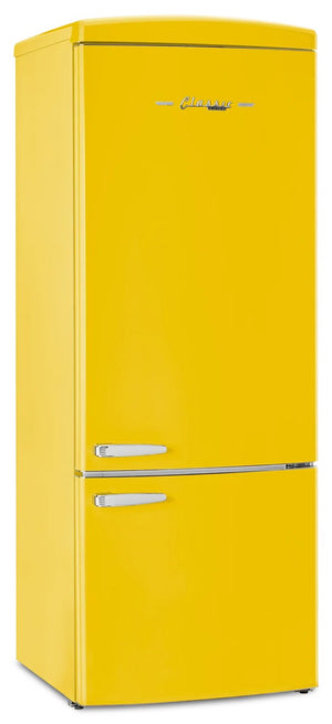 Réfrigérateur Classic Rétro d’Unique de 28 po et de 17 pi3 à congélateur inférieur - jaune - UNQ-310L Y TM