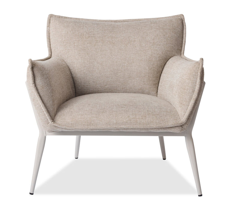 Fauteuil d’appoint Tori de 32,68 po en tissu avec armature en métal - sable
