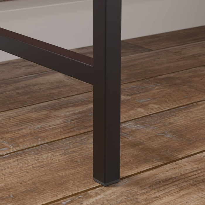 Bureau Bradley de 45 po avec piédestal et armoire - chêne clair