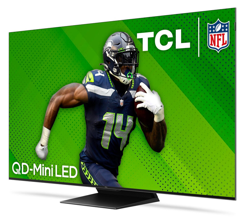 Téléviseur intelligent QLED à mini DEL de TCL UHD 4K de 75 po à 120 Hz avec HDR Ultra, FreeSyncMC AMD et Google TVMC (75QM751G)