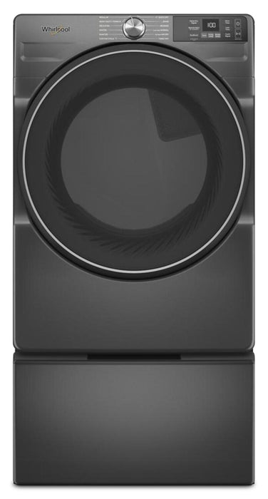 Sécheuse à gaz intelligente Whirlpool de 7,4 pi³ avec Wrinkle ShieldMC - noir volcan - WGD5720RU