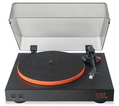 JBL Bluetooth® Spinner Turntable - Black and Orange | Tourne-disque Spinner de JBL avec Bluetooth - noir et orange