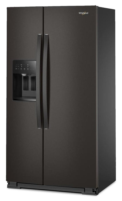 Réfrigérateur Whirlpool de 21 pi³ et de 36 po à compartiments juxtaposés - acier inoxydable noir - WRSC5536RV