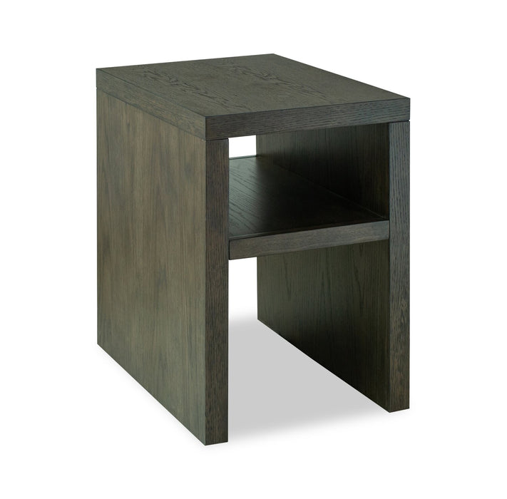 Table de fauteuil moderne Hatfield de 18 po en bois massif - brun champêtre