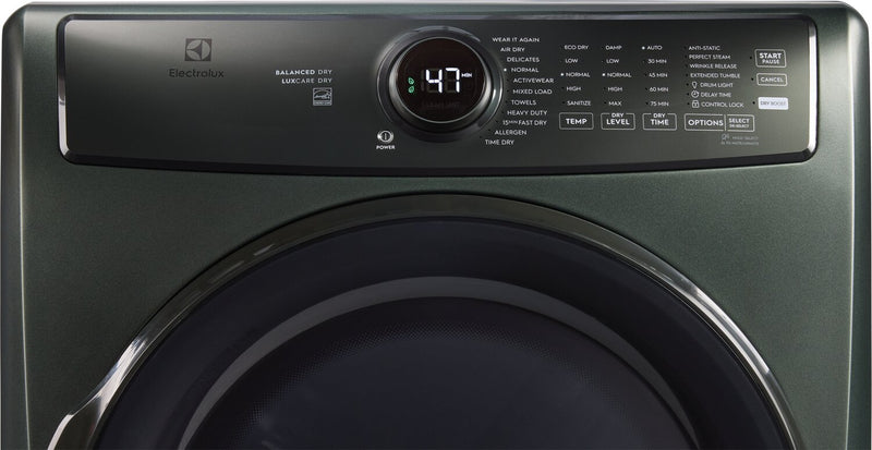 Sécheuse à gaz Perfect SteamMC Electrolux de 8 pi3 avec système de séchage LuxCareMD Dry et rafraîchissement instantané - ELFG7738AA