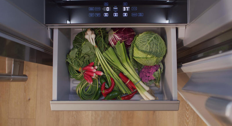 Réfrigérateur encastré KitchenAid de 25,5 pi3 et de 42 po à compartiments juxtaposés - minerai noir - KBSN742SBE