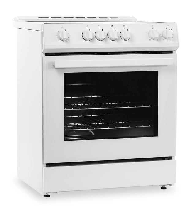 Cuisinière électrique Danby de 5,0 pi³ à surface lisse - blanche - DRRM300WC