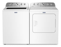  Laveuse à chargement par le haut de 5,4 pi³ et sécheuse électrique Animal Pet Pro de 7,0 pi³ de Maytag - blanches - MATL56WW